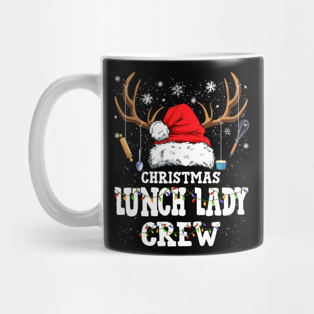 Christmas Lunch Lady Crew Santa Hat Reindeer Xmas Gift by Danielsmfbb